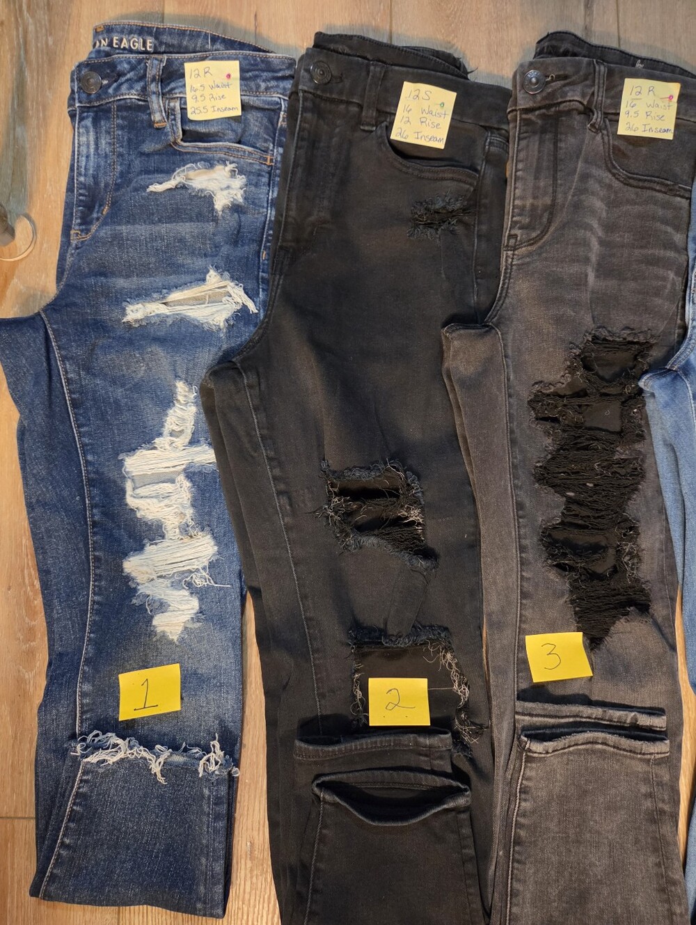 11 Pair American Eagle Outfitters One Pair Old Navy (White) Size 12 - Picture 4 of 7
